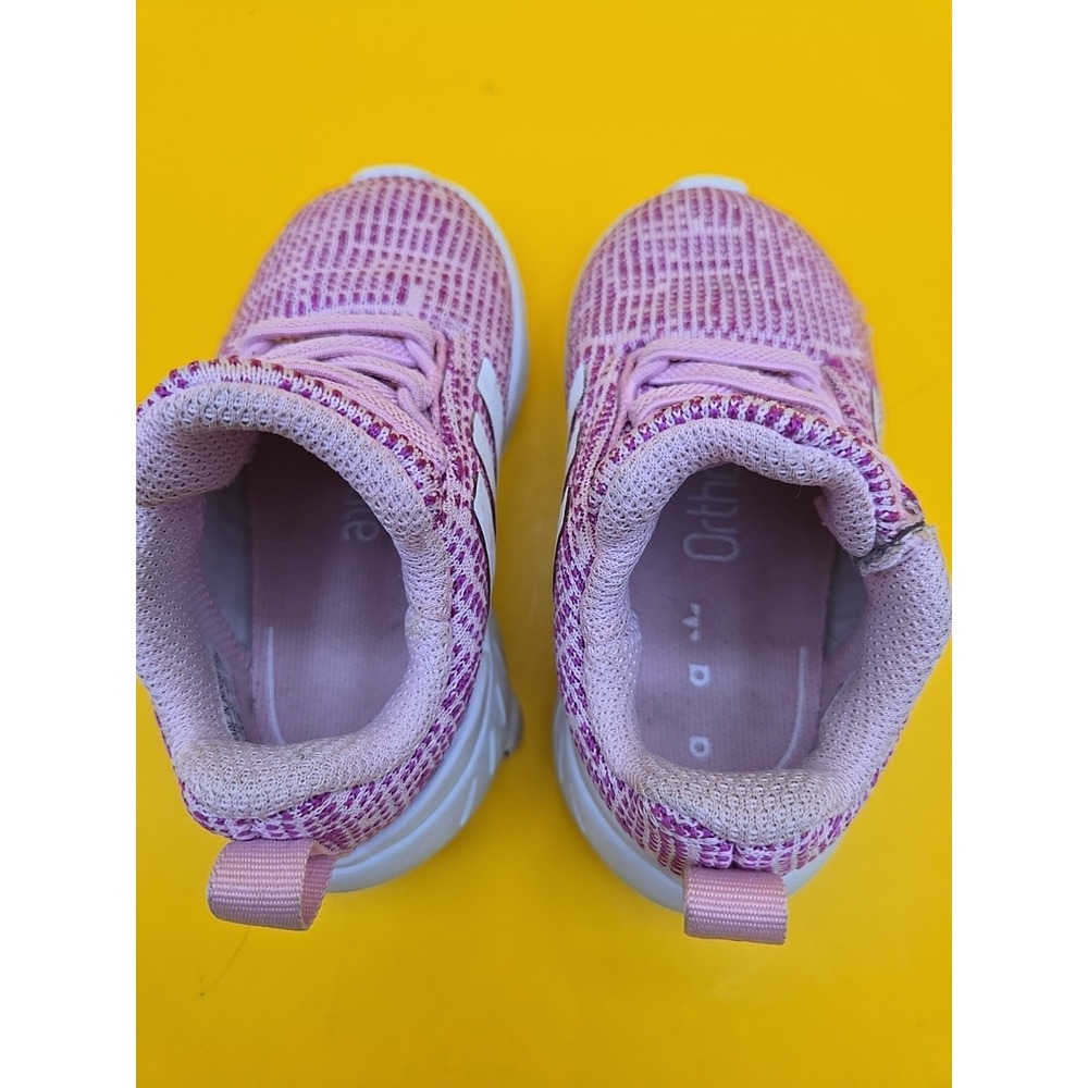 Adidas Swift Run 22 (GW8185) Toddler Size 5K - Pink/White Mesh Running Shoes - Picture 5 of 6